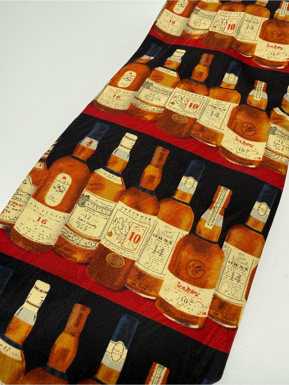 Museum Artifacts Whiskey Bourbon Scotch necktie silk liquor wedding party office